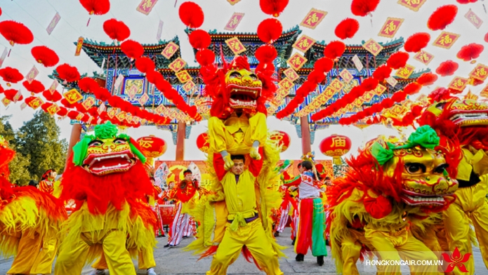 Tết ở Trung Quốc có phong tục múa sư tử