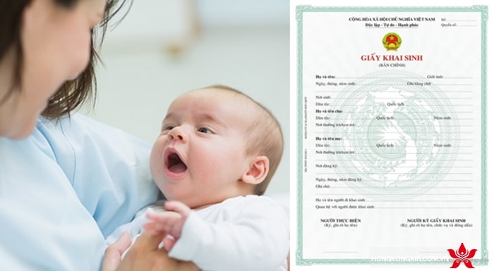 Đối với trẻ em sơ sinh cần giấy khai sinh
